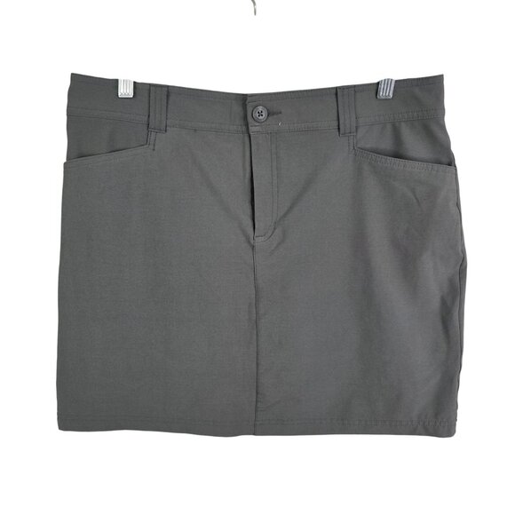 Womens Eddie Bauer Gray Stretch Skort Polyester Blend Lightweight Stretch 10 - Picture 1 of 9
